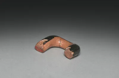 Handle from Red-Figure Kylix (Drinking Cup)