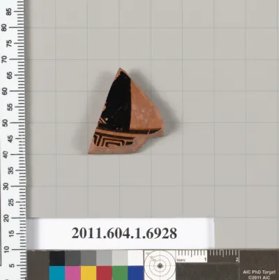 Terracotta fragment of a kylix (drinking cup)