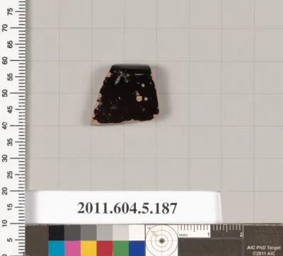 Terracotta rim fragment of a kylix (drinking cup)?