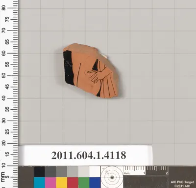 Terracotta fragment of a kylix (drinking cup)