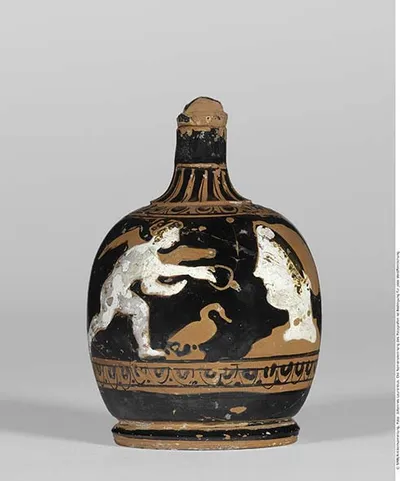 Attisch rotfigurige Bauchlekythos