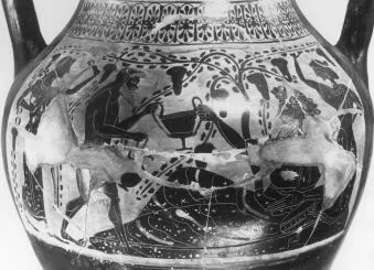 AMPHORA, BELLY, TYPE B (ATHENIAN, BLACK-FIGURE)