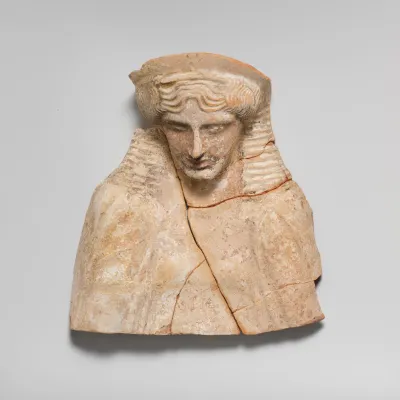 Terracotta bust of a man