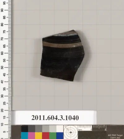 Terracotta fragment of a plate?