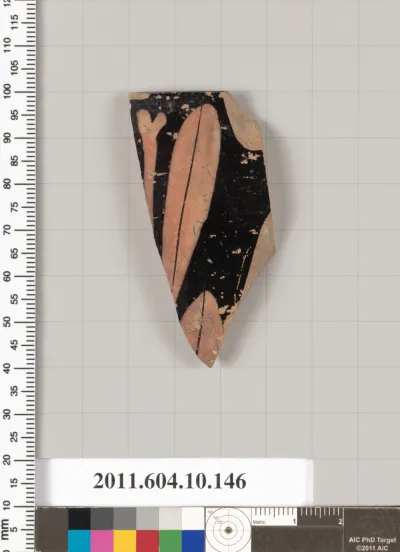 Terracotta rim fragment of a skyphos (deep drinking cup)