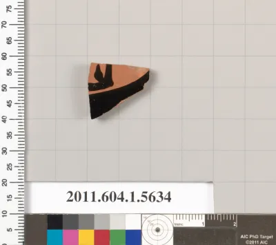 Terracotta fragment of a kylix (drinking cup)