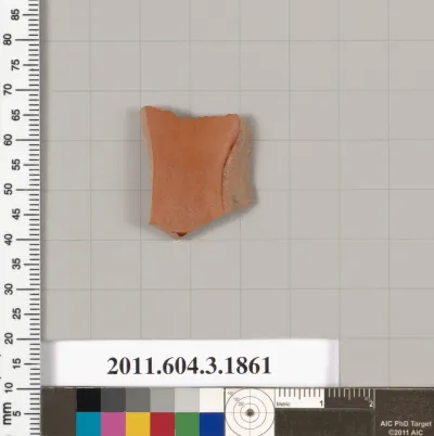 Terracotta fragment of a kylix: Lip cup (drinking cup)