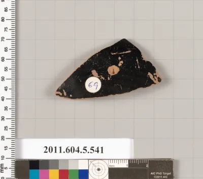 Terracotta fragment of a kylix (drinking cup)