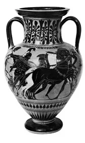 AMPHORA, NECK (ATHENIAN, BLACK-FIGURE)