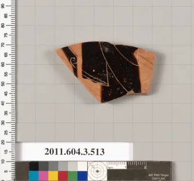 Terracotta fragment of a column-krater (bowl for mixing wine and water)