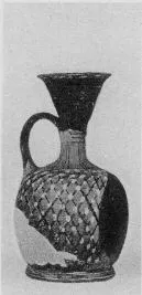LEKYTHOS, SQUAT (ATHENIAN, BLACK PATTERN)