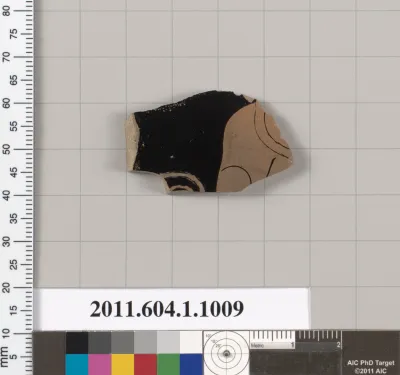 Terracotta fragment of a kylix (drinking cup)