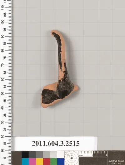 Terracotta fragment of a kylix (drinking cup)