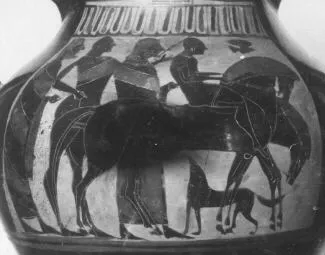 AMPHORA, BELLY, TYPE B (ATHENIAN, BLACK-FIGURE)