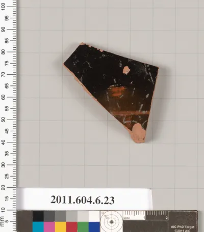 Terracotta fragment of a closed shape