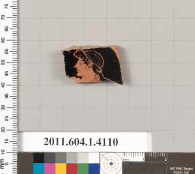 Terracotta fragment of a kylix (drinking cup)