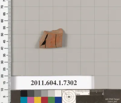 Terracotta fragment of a kylix (drinking cup)