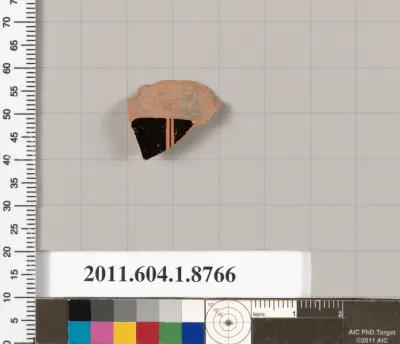 Terracotta fragment of a kylix (drinking cup)