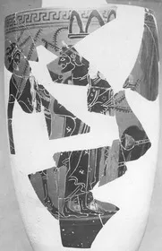 LEKYTHOS, FRAGMENTS (ATHENIAN, BLACK-FIGURE)