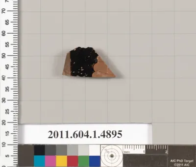 Terracotta fragment of a kylix (drinking cup)