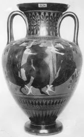 AMPHORA, NECK (ATHENIAN, BLACK-FIGURE)