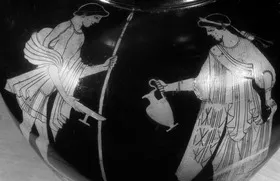 AMPHORA, NECK (ATHENIAN, RED-FIGURE)