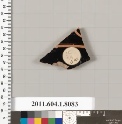 Terracotta fragment of a kylix (drinking cup)