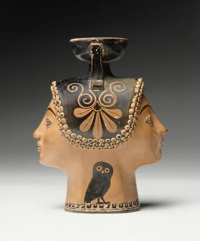 aryballe ; vase plastique