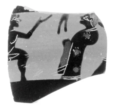 Attic Black-Figure Band Cup Fragment