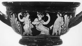 CUP, STEMLESS (ATHENIAN, RED-FIGURE)