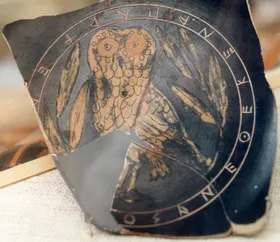 CUP, FRAGMENT (ATHENIAN, BLACK-FIGURE)