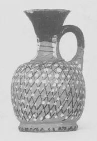 LEKYTHOS, SQUAT (ITALIOTE, ADDED COLOUR)