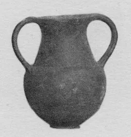 AMPHORA, BELLY (ETRUSCAN, BUCCHERO)