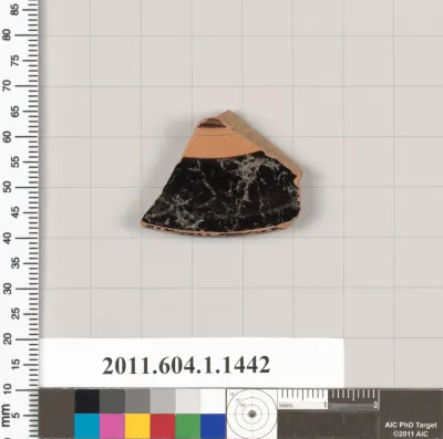 Terracotta fragment of a kylix (drinking cup)