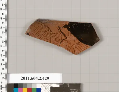 Terracotta fragment of a column-krater (bowl for mixing wine and water)