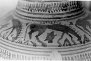 HYDRIA (ATHENIAN GEOMETRIC, SILHOUETTE)