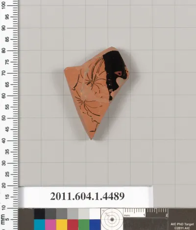 Terracotta fragment of a kylix (drinking cup)