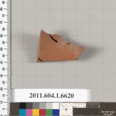 Terracotta fragment of a kylix (drinking cup)