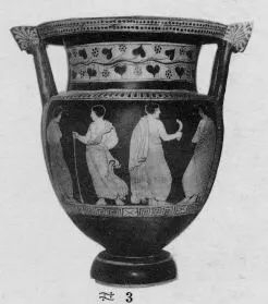 KRATER, COLUMN (SOUTH ITALIAN, LUCANIAN, RED-FIGURE)