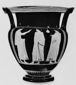 KRATER, COLUMN (ATHENIAN, RED-FIGURE)