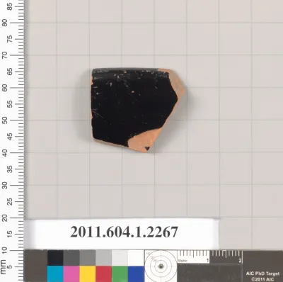 Terracotta rim fragment of a kylix (drinking cup)