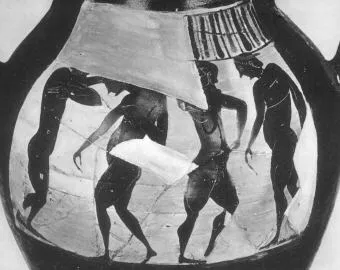 AMPHORA, BELLY, FRAGMENT (ATHENIAN, BLACK-FIGURE)