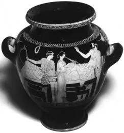 STAMNOS (ATHENIAN, RED-FIGURE)