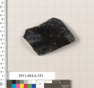 Terracotta fragment of a closed shape