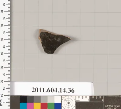 Terracotta fragment of a kylix (drinking cup)