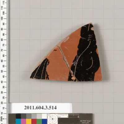 Terracotta fragment of a column-krater (bowl for mixing wine and water)