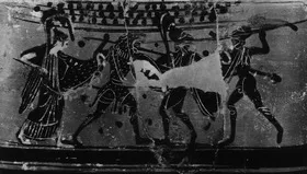 LEKYTHOS (ATHENIAN, BLACK-FIGURE)
