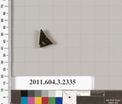 Terracotta fragment of a kylix: eye-cup (drinking cup)