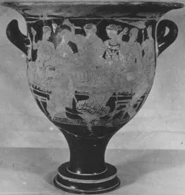 KRATER, BELL (ATHENIAN, RED-FIGURE)