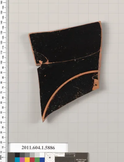 Terracotta fragment of a kylix (drinking cup)